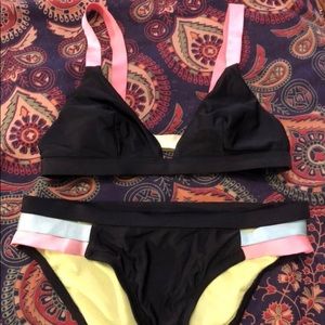 Color block bikini